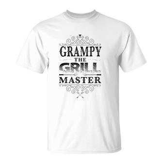 Family Father's Day Grampy The Grill Master Men T-Shirt | Mazezy