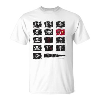 Famous Pirates Flags Pirates Lover Gift T-Shirt | Mazezy