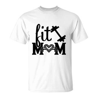 Fit Mom Gym Fitness Sport Mom T-shirt - Thegiftio