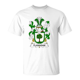 Flanagan Coat Of Arms - Family Crest T-Shirt | Mazezy
