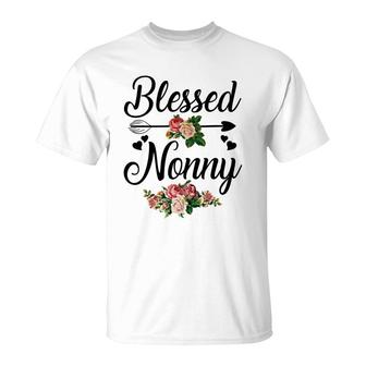 Flower Blessed Nonny T-Shirt | Mazezy