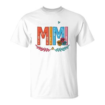 Flower Blessed To Be Called Mimi Funny T-Shirt | Mazezy