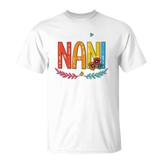 Flower Blessed To Be Called Nani T-Shirt | Mazezy