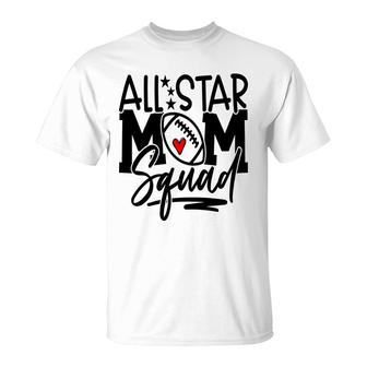Football Mom Mom Squad All Star Sport Mom T-shirt - Thegiftio