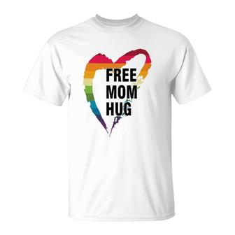 Free Mom Hug Gay Pride T-Shirt | Mazezy