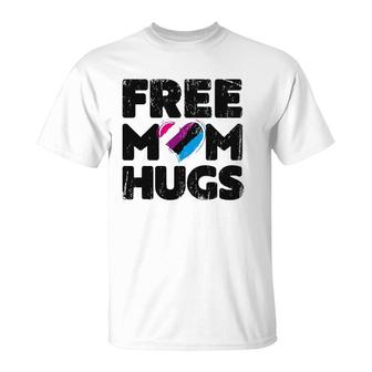 Free Mom Hugs Free Mom Hugs Genderfluid Pride Lgbtqia T-Shirt | Mazezy