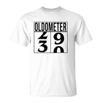 Funny Birthday Gift For 30 Years Old Oldometer Unique B-Day T-Shirt | Mazezy UK