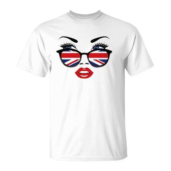 Funny British Uk Flag Cute United Kingdom Men Women Gift T-Shirt | Mazezy