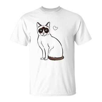Funny Cat Snowshoe Cat Lover Gift T-Shirt | Mazezy
