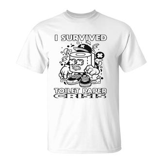 Funny I Survived Toilet Paper Crisis T-Shirt | Mazezy