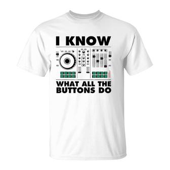 Funny Music Engineer Gift Cute Dj Sound Technician Men Women T-Shirt | Mazezy
