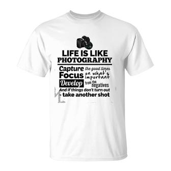Funny Photography Camera For A Photographer T-Shirt | Mazezy