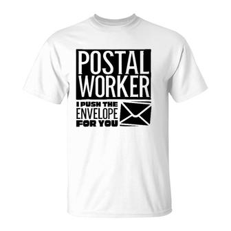 Funny Postal Worker Gift For Men Women Mailman Post Office T-Shirt | Mazezy