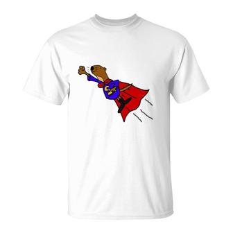 Funny Sea Otter Flying Sea Otter Superhero T-Shirt | Mazezy