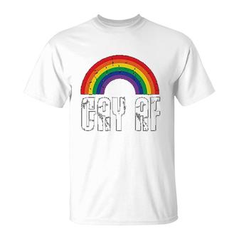 Gay Pride Rainbow Flag Gift T-Shirt | Mazezy