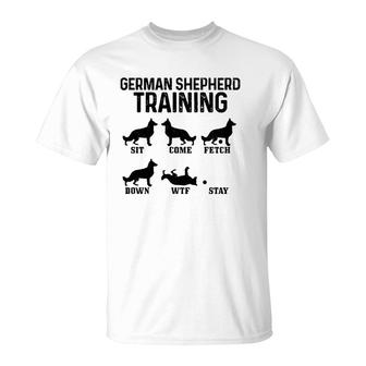 German Shepherd Training Funny Dog German Shepherd Mom Dad T-Shirt | Mazezy