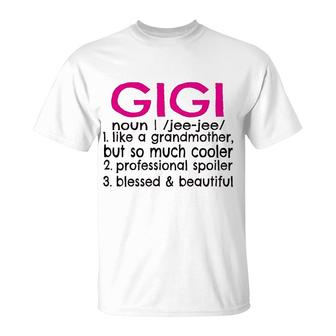 Gigi Definition Canvas Tote Bag Grandma Gift T-Shirt | Mazezy