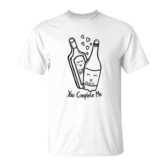 Gin And Tonic You Complete Me T-Shirt | Mazezy AU