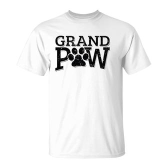 Grandpaw Dog Grandpa S Grand Paw Gifts Men Dad Father T-Shirt | Mazezy
