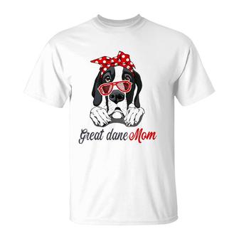 Great Dane Mom Great Dane Lovers-Mothers Day T-Shirt | Mazezy