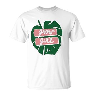 Grow Girl Plant Lovers T-Shirt | Mazezy