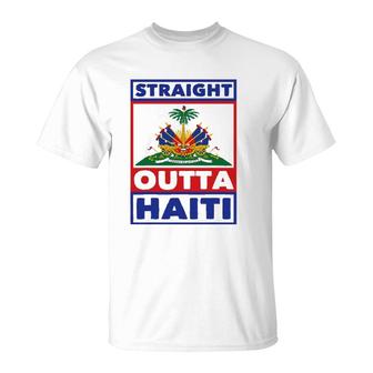 Haiti Haitian America Flag Love Straight Roots Ayiti Proud T-Shirt | Mazezy UK