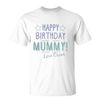 Happy Birthday Mummy Personalised Baby Funny Gift Cute Mothers Day T-Shirt - Seseable