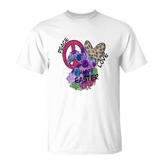 Happy Easter Day Peace Love Happy Easter Day T-shirt - Thegiftio UK