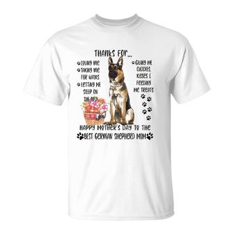 Happy Mother's Day 2021 German Shepherd Mom Dog Lover T-Shirt | Mazezy