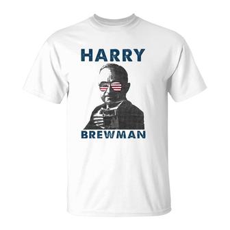 Harry Brewman 4Th Of July Drunk President Truman Funny T-Shirt | Mazezy DE