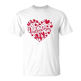 Heart Happy Valentine's Day Gifts Raglan T-Shirt | Mazezy