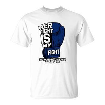 Her Fight My Fight Moyamoya Disease Patient Cerebrovascular T-Shirt | Mazezy