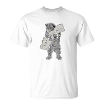 I California Love Artretro Cali Bear Hug California T-Shirt | Mazezy