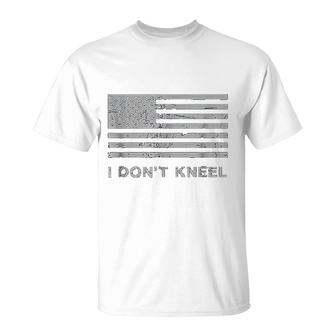 I Dont Kneel Stand For National Anthem T-Shirt | Mazezy