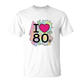 I Love 80s Old School Band Concert T-Shirt | Mazezy