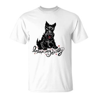 I Love My Scotty Cute Scottish Terrier T-Shirt | Mazezy AU