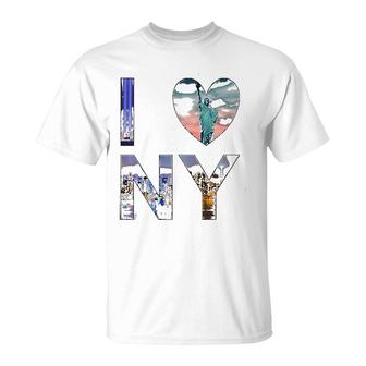 I Love Ny Heart Nyc Gift Able Novelty T-Shirt | Mazezy