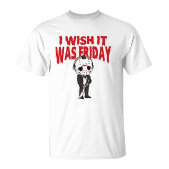 I Wish It Was Friday Halloween T-Shirt | Mazezy