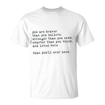 Inspirational Quotes Letter Printing T-Shirt | Mazezy