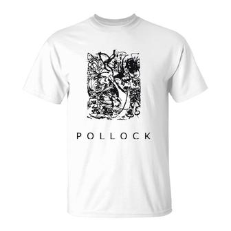 Jackson Pollock Print Number 8 Ver2 T-Shirt | Mazezy