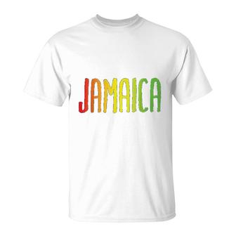 Jamaica Love Peace Caribbean T-Shirt | Mazezy