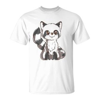 Kawaii Raccoon Cute Trash Panda Animal Garbage T-Shirt | Mazezy