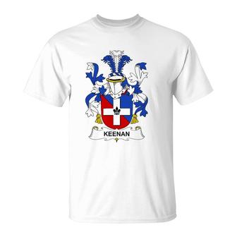 Keenan Coat Of Arms - Family Crest T-Shirt | Mazezy