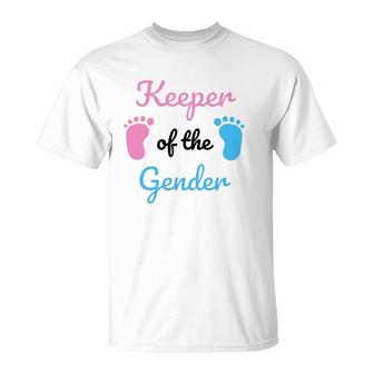 Keeper Of The Gender Reveal Party Supplies T-Shirt | Mazezy