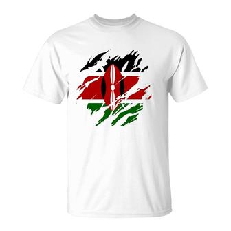 Kenyan Flag Republic Of Kenya Pullover T-Shirt | Mazezy