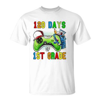 Kid 120 Days Of 1St Grade Level Unlocked 120 Days Of School T-Shirt | Mazezy UK