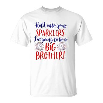 Kids Big Brother 4Th Of July Pregnancy Announcement T-Shirt | Mazezy