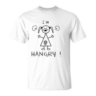 Kids Hangry Baby Girl Cute T-Shirt | Mazezy