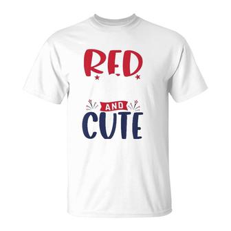 Kids Toddler 4Th Of July Outfit Boy And Girl Red White And Cute T-Shirt | Mazezy
