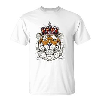 King Bengal Tiger Birthday Outfit For Tiger Lovers Costume T-Shirt | Mazezy